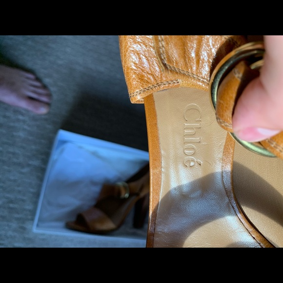 CHLOE wing calf 506 brown size 40 - Picture 2 of 7